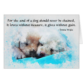 Cartão A Alma de Cachorro - Cães