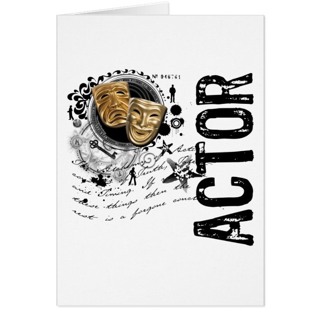 Cartão A alquimia do ator da actuação (Frente)