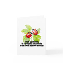 A amizade entre Damybugs cita o senil estranho do