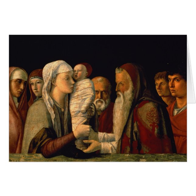 Cartão A apresentação de Jesus no templo (Frente Horizontal)