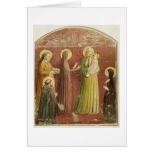 Cartão A apresentação no templo, de uma série de p