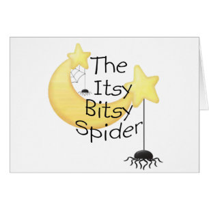 Cartão A aranha itsy de Bitsy