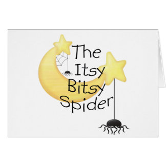 Cartão A aranha itsy de Bitsy
