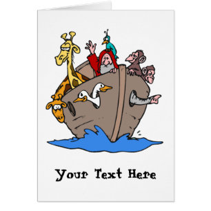 Cartão - a arca de Noah