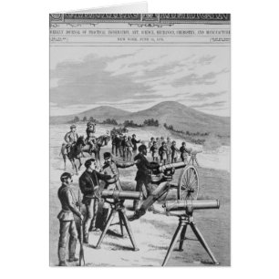 Cartão A arma de Gatling do modelo novo