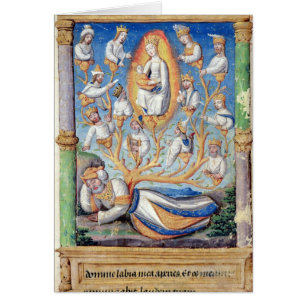 Cartão A árvore de Jesse