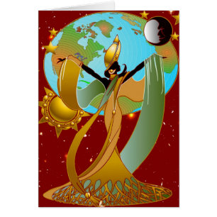 Cartão A árvore do ébano