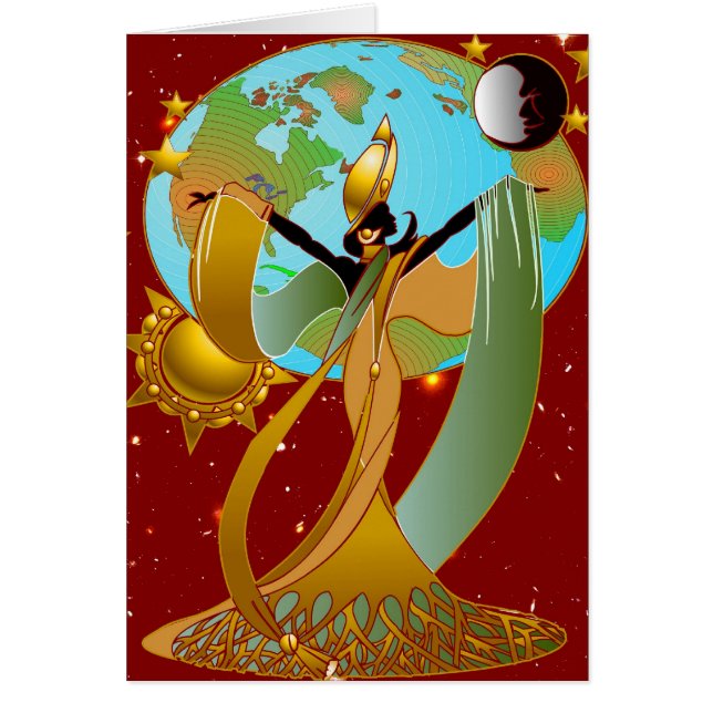 Cartão A árvore do ébano (Frente)