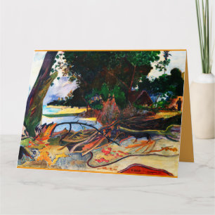 Cartão A Árvore do Hibisco (O burao) por Paul Gauguin