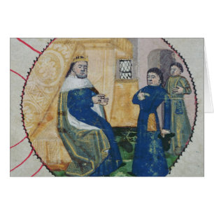 Cartão A árvore genealógica de Charles V e de Charles V