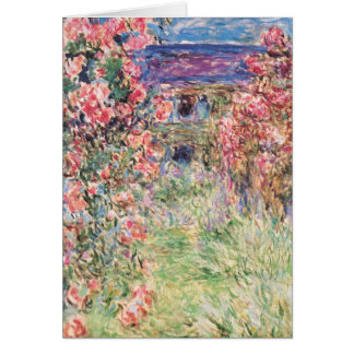 Cartão A Assembleia entre os Rosas, Claude Monet