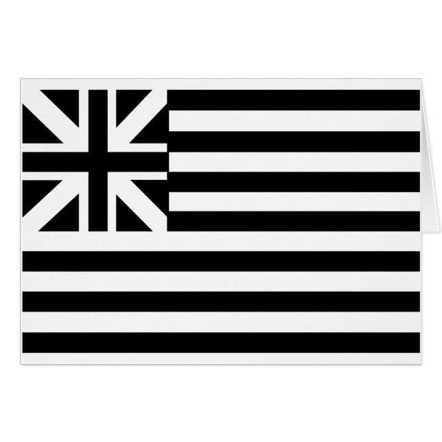 Cartão A Bandeira da Grande União (Frente Horizontal)