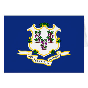 Cartão A bandeira de Connecticut