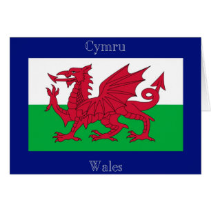 Cartão A bandeira de Wales