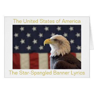 Cartão A Bandeira dos Estados Unidos da América