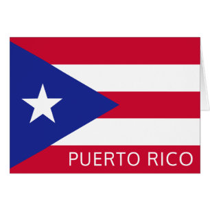 Cartão A bandeira nacional de Porto Rico
