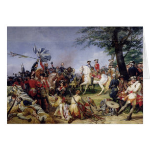 Cartão A batalha de Fontenoy, o 11 de maio de 1745, 1828