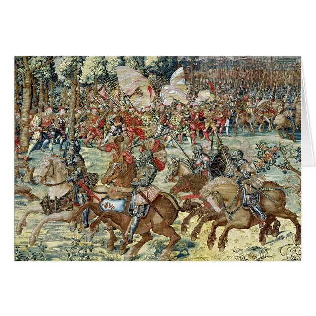 Cartão A batalha de Pavia. O avanço de Charles V (Frente Horizontal)