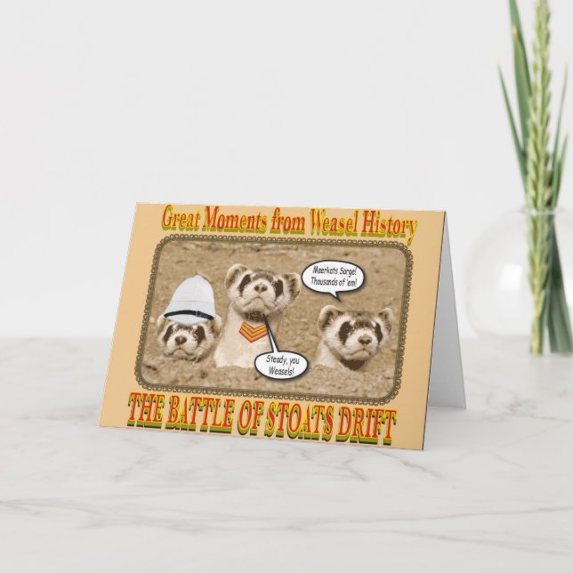 Cartão A Batalha de Stoats Drift Notecard (Frente)