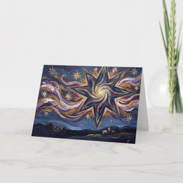 Cartão A Beacon of Hope in the Darkness Christmas Card (Frente)