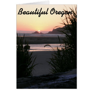 Cartão A Bela Costa do Oregon