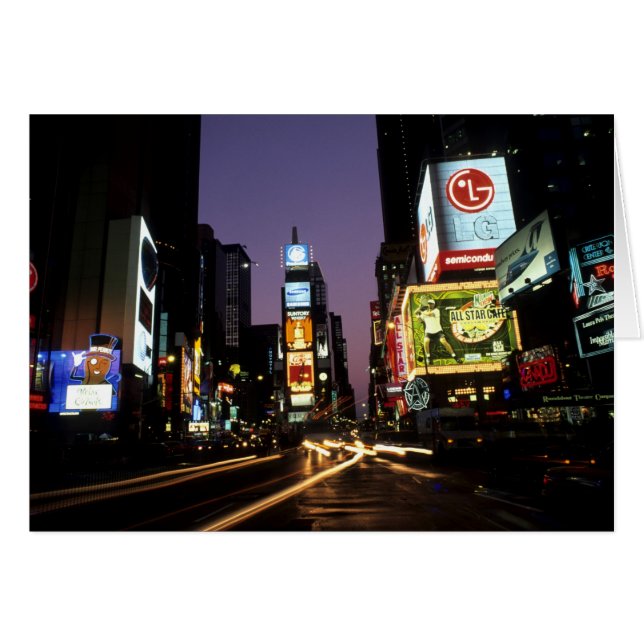 Cartão A beleza e a energia do famoso Times (Frente Horizontal)