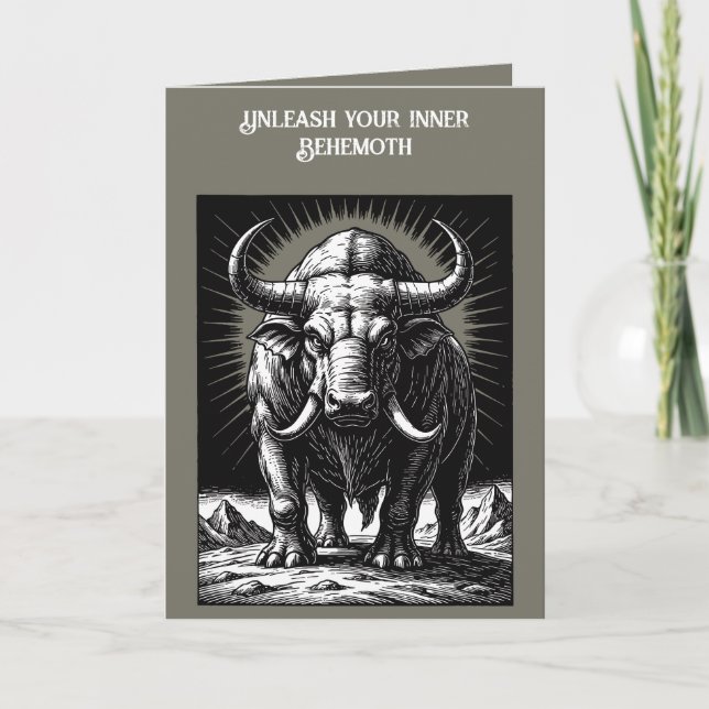 Cartão A Besta Primordial Beemote (Frente)