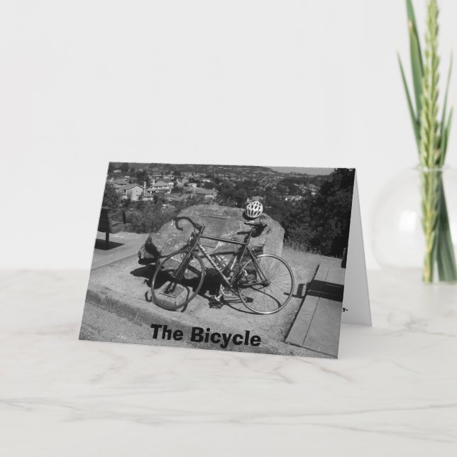 Cartão A bicicleta (Frente)