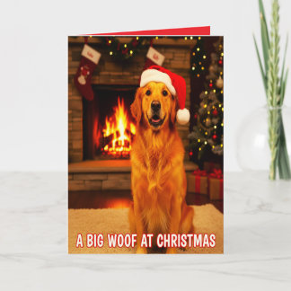 CARTÃO A BIG WOOF FROM THE DOG AT CHRISTMAS
