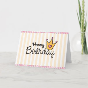 Cartão A birthday card for a princess.