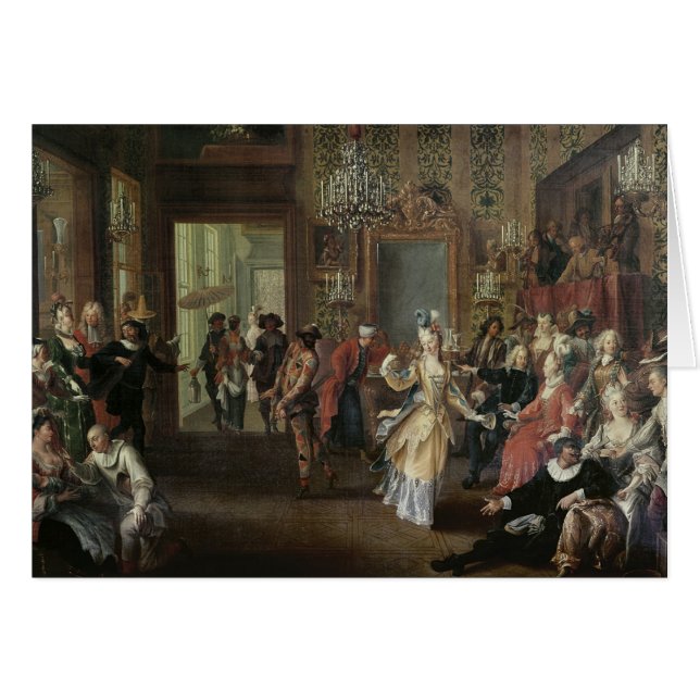 Cartão A bola de traje (Frente Horizontal)