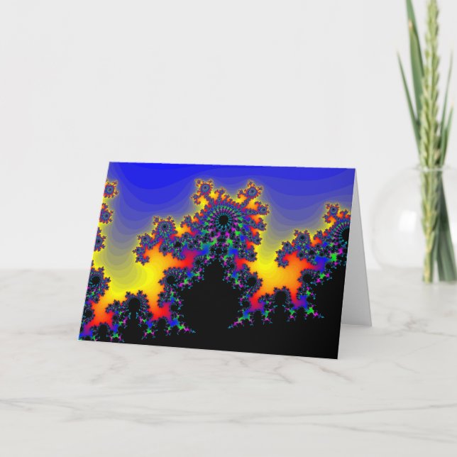 Cartão A borda do Fractal: (Frente)