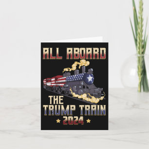 Cartão A Bordo Do Trem De 2024, Bandeira Americana 1