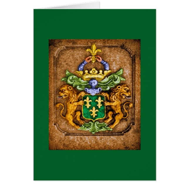 Cartão A brasão da família de Westerfield (Frente)