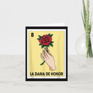 Cartão A Bridesmaid Mexicana Bingo Card Bride Babe Bache