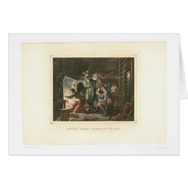 Cartão A cabine do mineiro, resultado do dia (0155A) (Frente Horizontal)