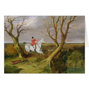 Cartão A caça do Suffolk - partida (óleo em canvas)