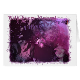 Cartão A cada momento eu tenho o poder