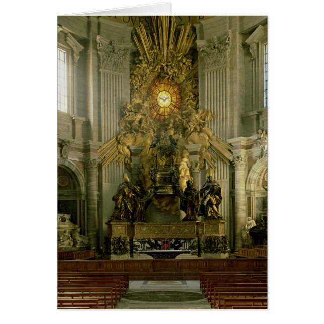 Cartão A cadeira de St Peter, 1665 (Frente)