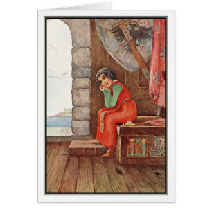 Cartão A caixa velha por Millicent Sowerby