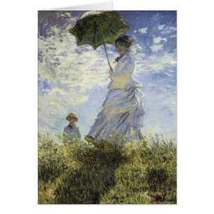 Cartão A Caminhada, Senhora com Parasol