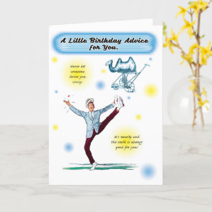 Cartão A Caminhada Vai Fazê-Lo Um Bom Aniversário Louco