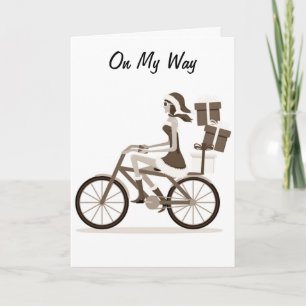 CARTÃO A CAMINHO (DE BICICLETA) PARA DIZER FELIZ 40º