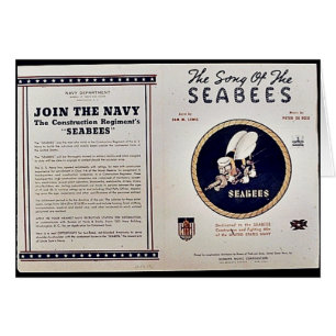 Cartão A canção dos Seabees