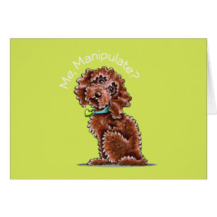 Cartão A caniche do chocolate mistura-me manipula