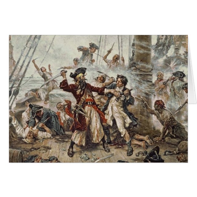 Cartão A captação de Blackbeard (Frente Horizontal)