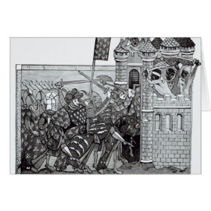 Cartão A captação de Damietta em 1249