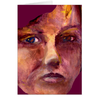 Cartão A cara da mulher emocional