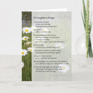 Cartão A Caregiver's Prayer - Greeting Card