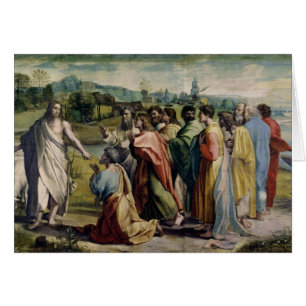 Cartão A carga do cristo a St Peter (desenhos animados